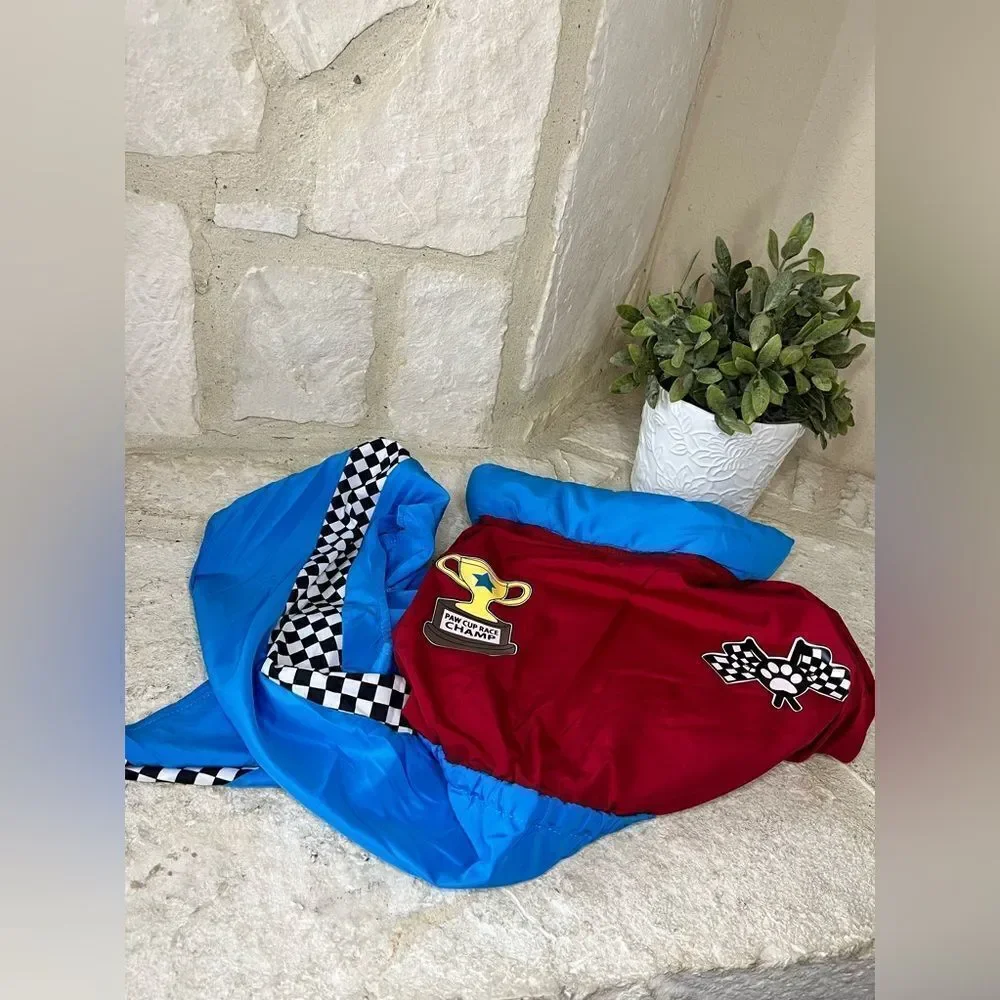 Hyde and Eek race car driver pet costume sz L NWT